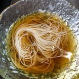 つゆから作るそうめん